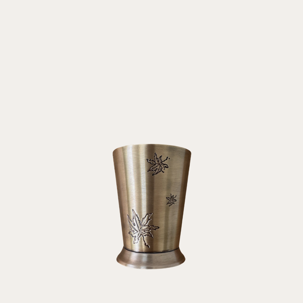 Brass Leaf Vase