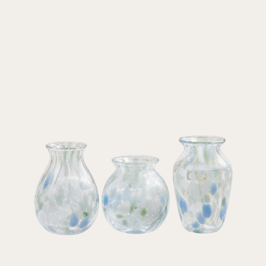 Coastal Glass Vase Trio (Set of 3)