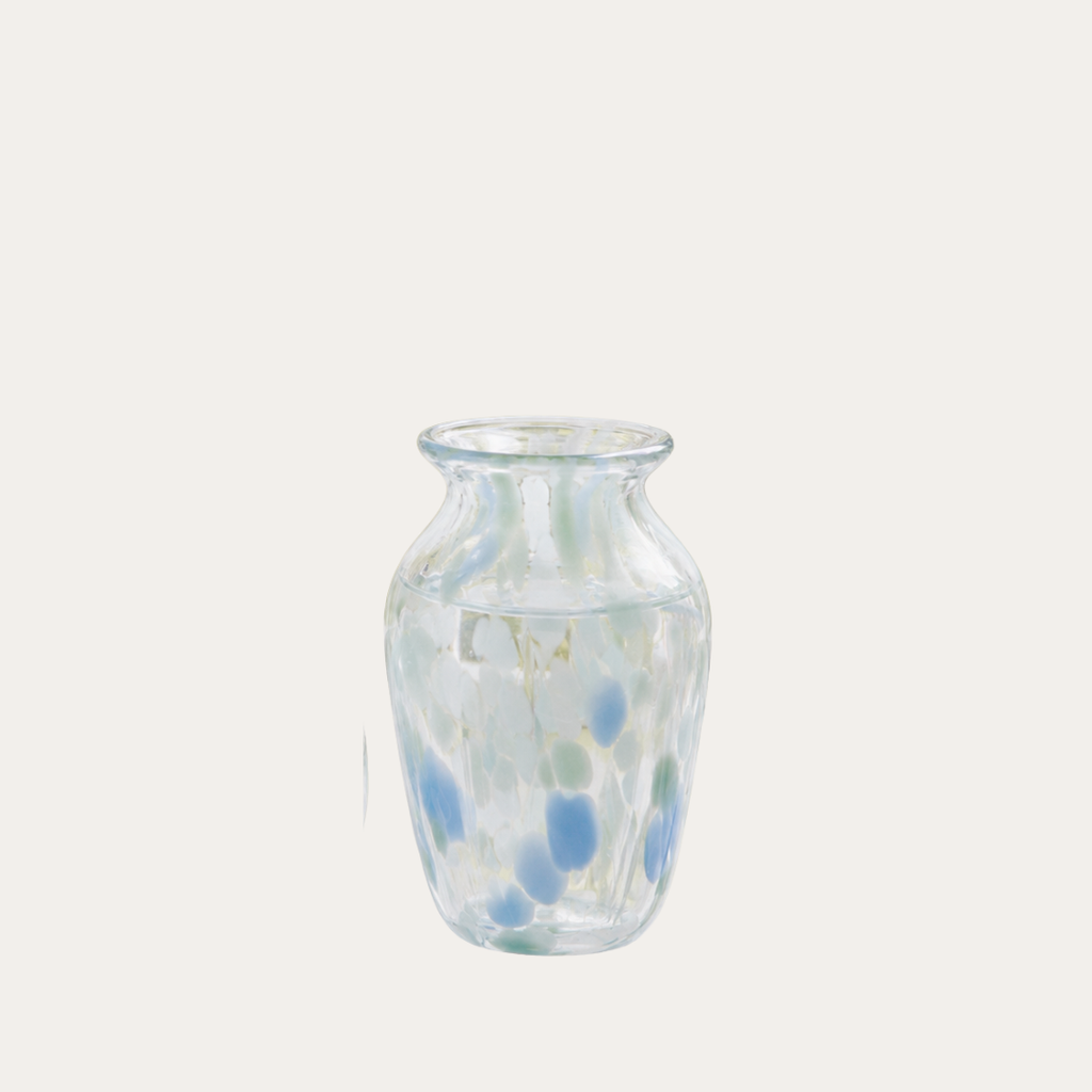 Coastal Heath Glass Bud Vase