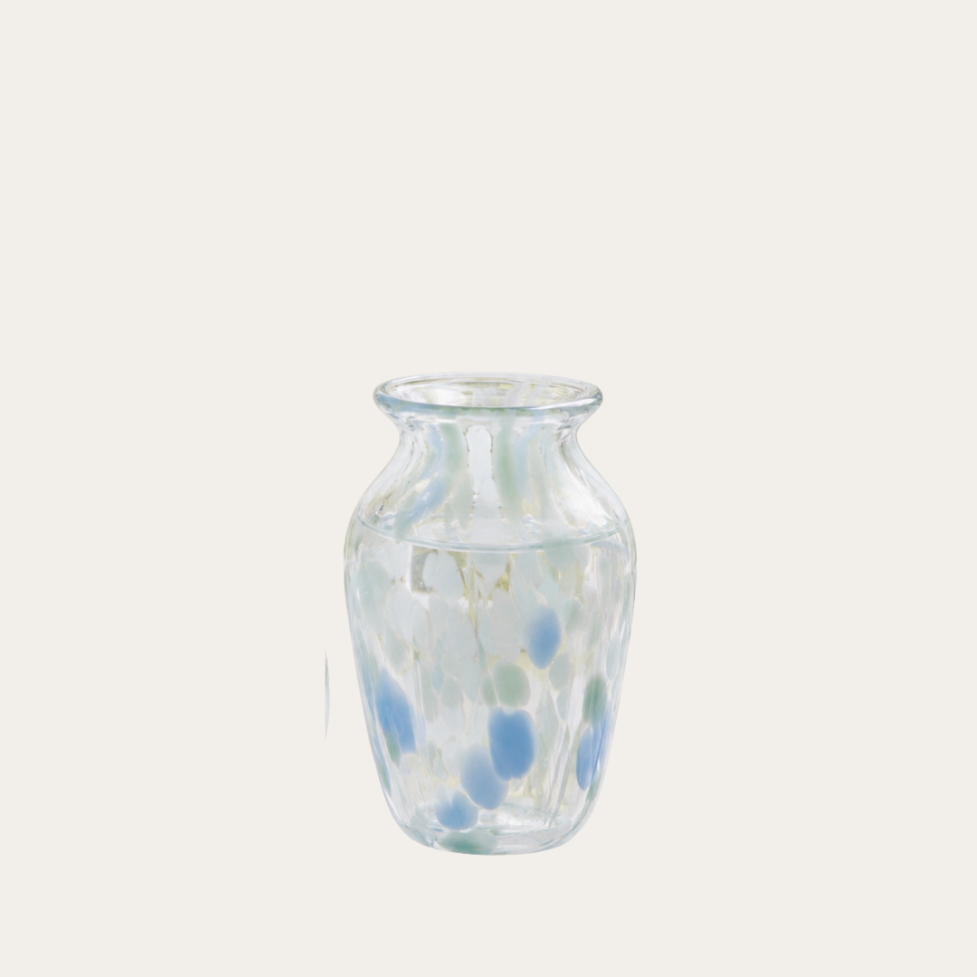 Coastal Heath Glass Bud Vase
