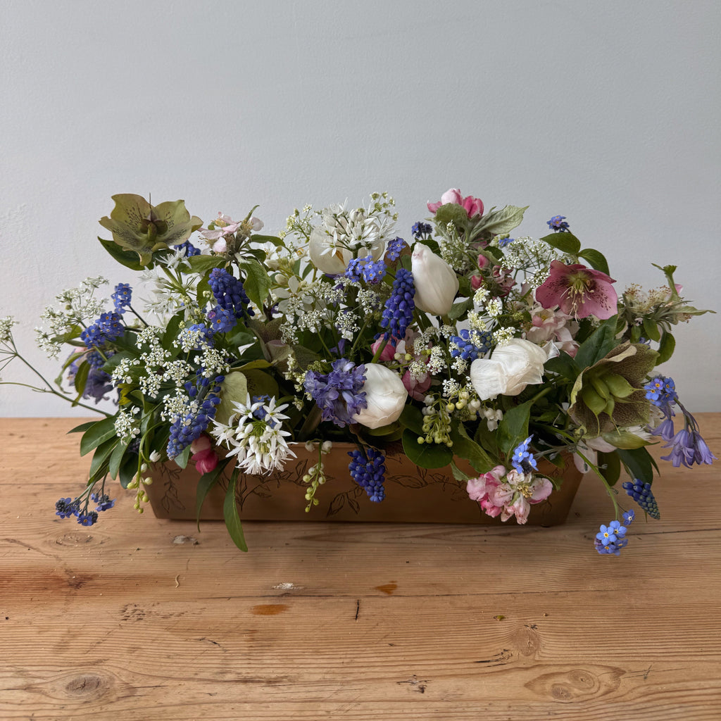 Brass Leaf Planter