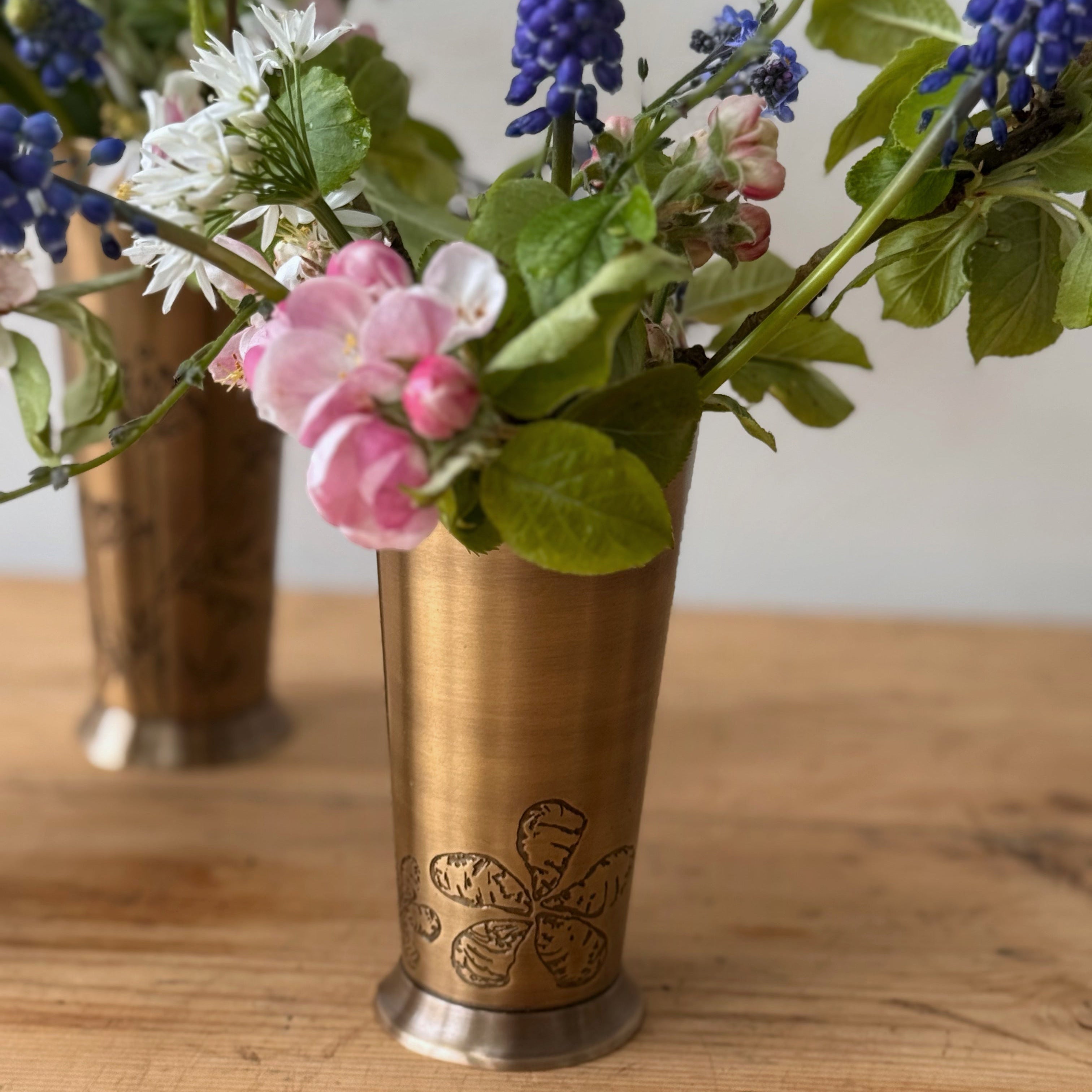 Brass Mussel Vase