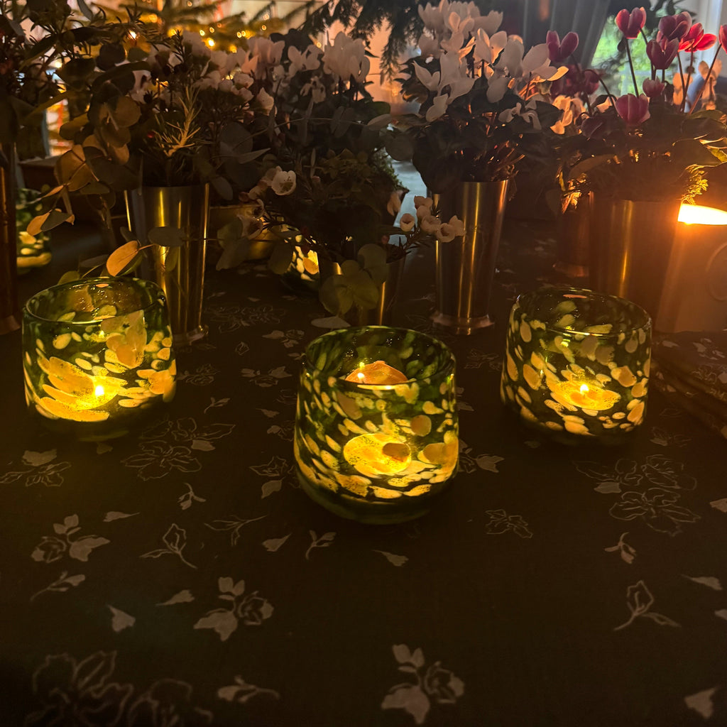 Mosslight Glass Tealight Holder