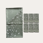 Orchard Green Table Linen Set (Tablecloth & Napkins Set of 6)