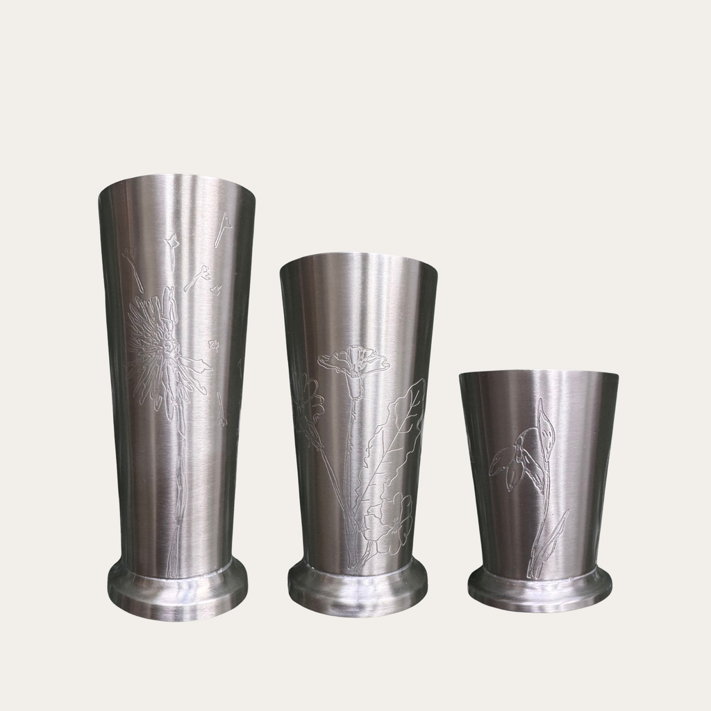 Stainless Vase Botanical Trio (Set of 3)