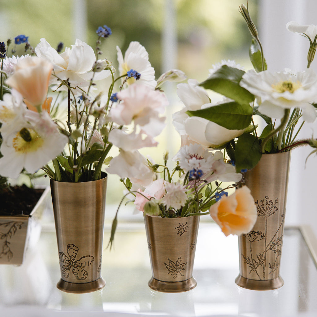 Brass Mussel Vase
