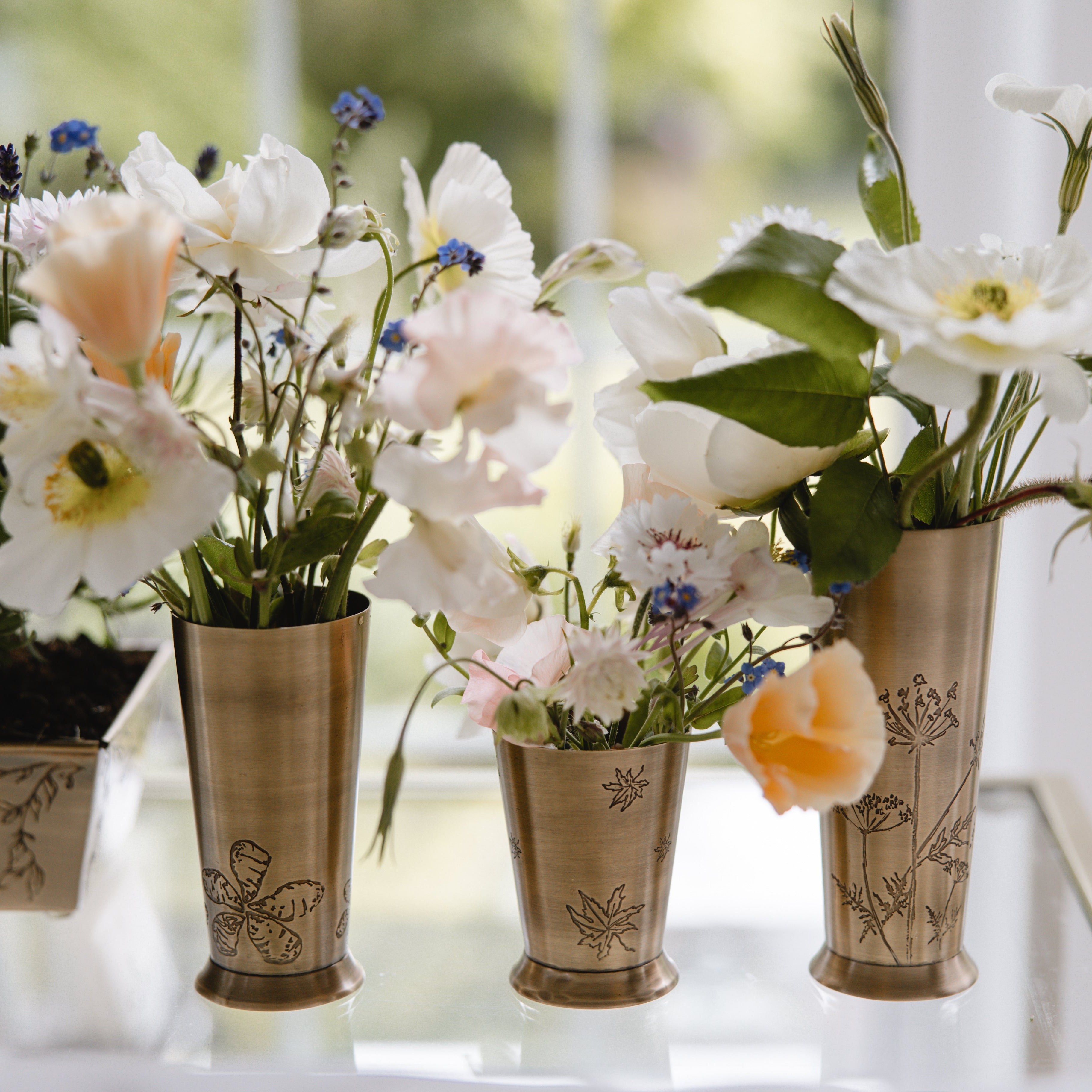Brass Mussel Vase