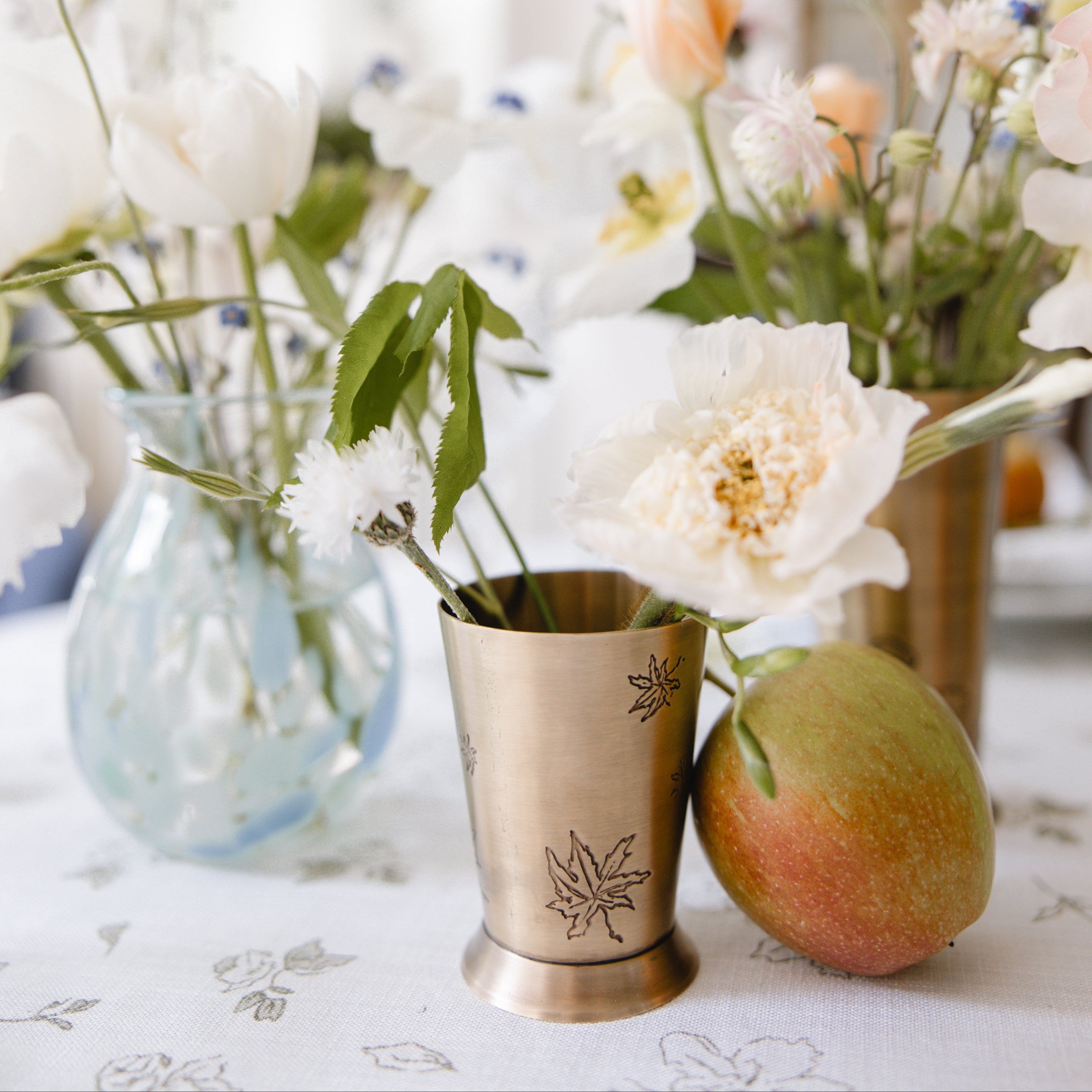 Brass Leaf Vase