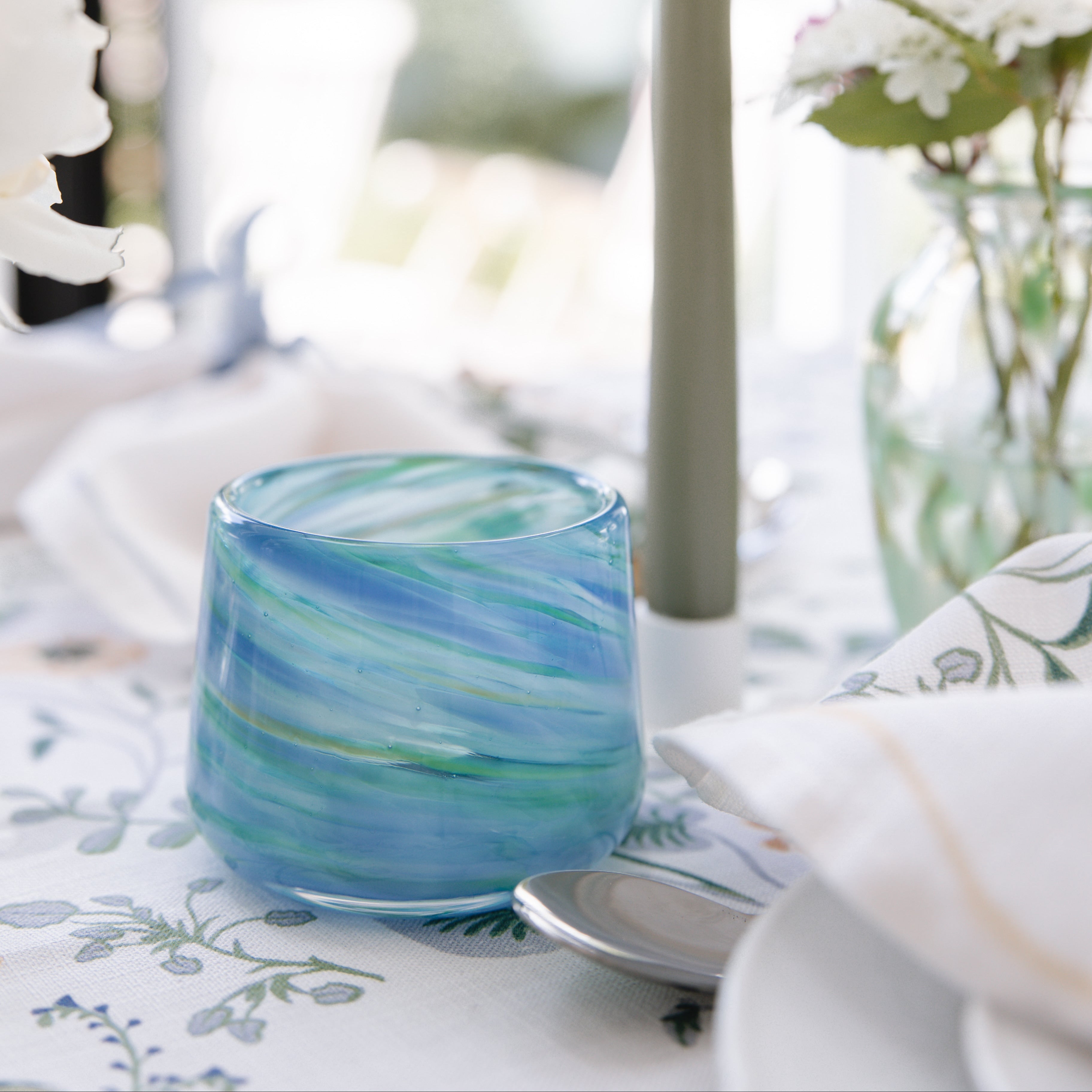 Shore Glass Tealight Holder