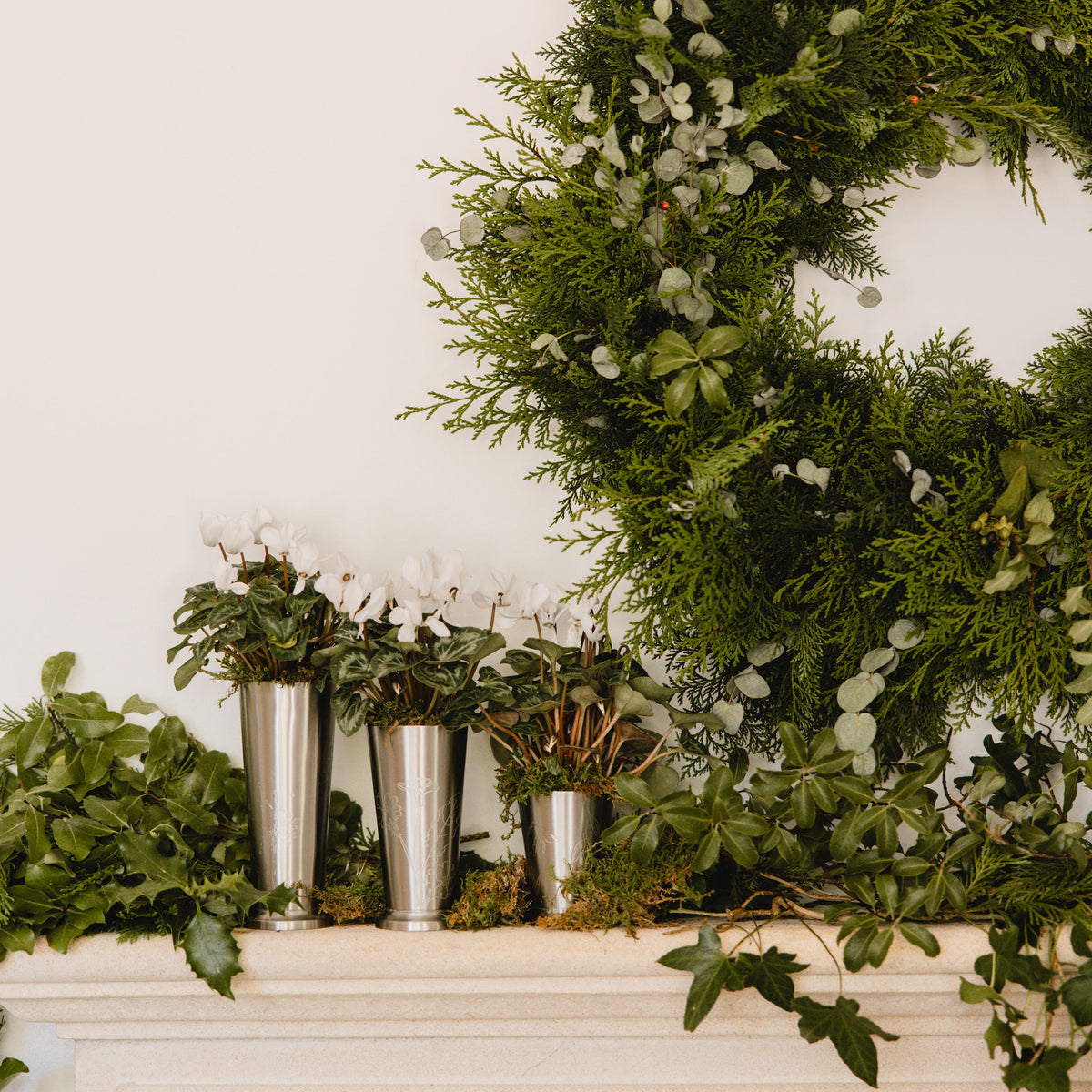 Stainless Vase Botanical Trio (Set of 3)