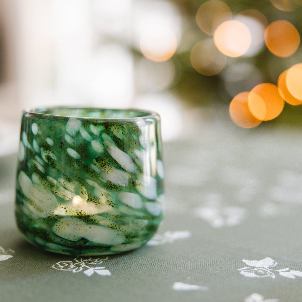 Mosslight Glass Tealight Holder
