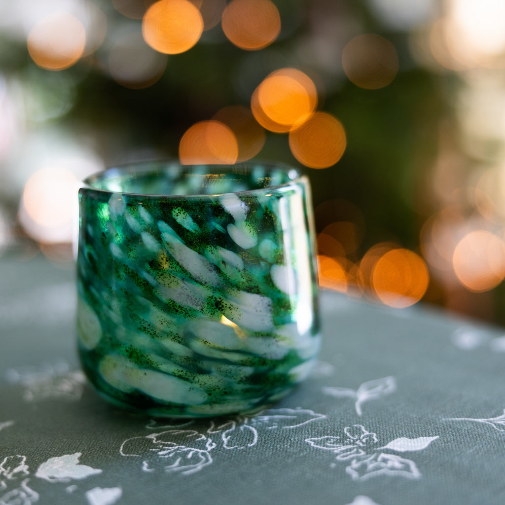 Mosslight Glass Tealight Holder